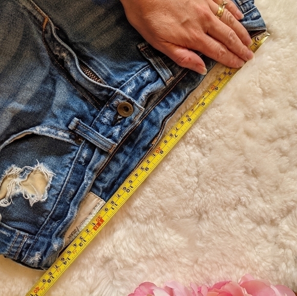 Rag and Bone boyfriend baggy distressed jean short mid rise 25 - Picture 10 of 13